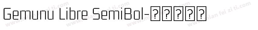 Gemunu Libre SemiBol字体转换